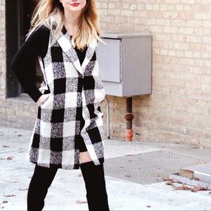 Buffalo Check Vest NWOT